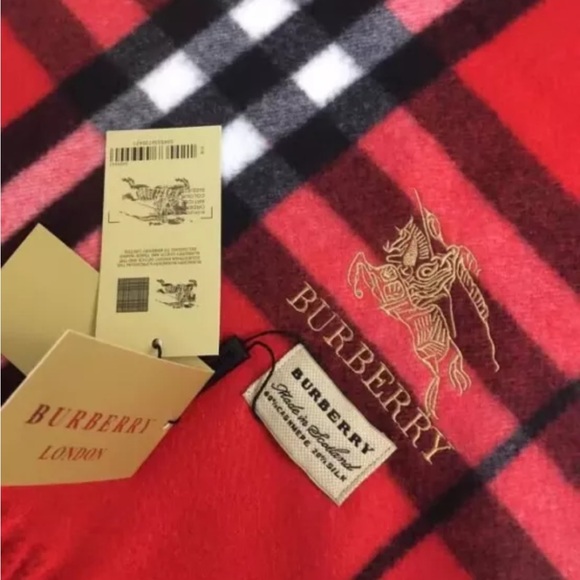 Burberry Cashmere Silk Nova Check Scarf ❤️NEW❤️ - Picture 6 of 6